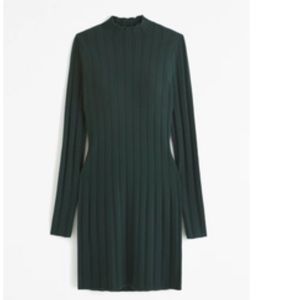 Abercrombie green sweater dress NWT